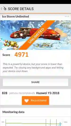 Huawei Y3 2018 3DMark ����������