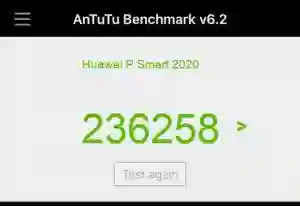 Результат Huawei P Smart 2020 в тесте Antutu Результат Huawei P Smart 2020 в тесте Antutu