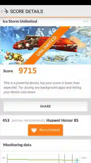 Huawei Honor 8S 3DMark ����������