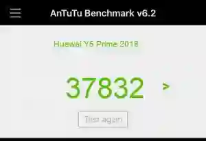 Результат Huawei Y5 Prime 2018 в тесте Antutu Результат Huawei Y5 Prime 2018 в тесте Antutu