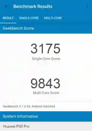 Huawei P30 Pro GeekBench 4 ����������