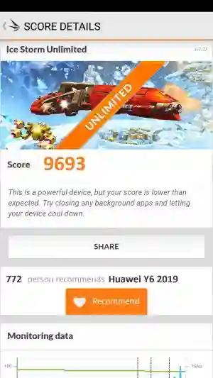 Huawei Y6 2019 3DMark ����������