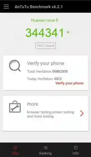 Huawei nova 5 Antutu v7 ����������