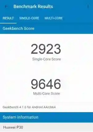 Huawei P30 GeekBench 4 ����������