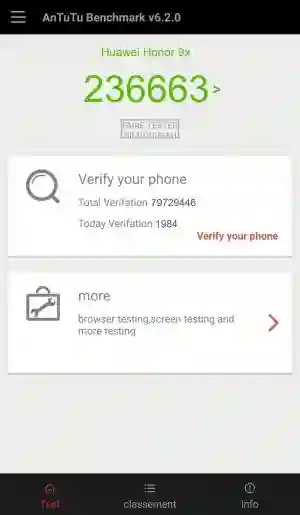 Huawei Honor 9x Antutu v7 ����������